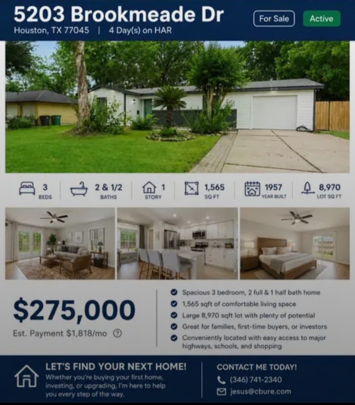 House for sale in Brookmeade Dr, Houston, TX