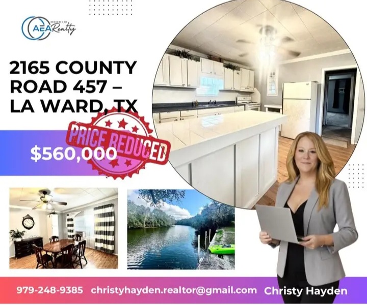 🌊 TEXAS WATERFRONT INCOME PROPERTY ON 5.35 ACRES! 🌊 in LA Ward, TX